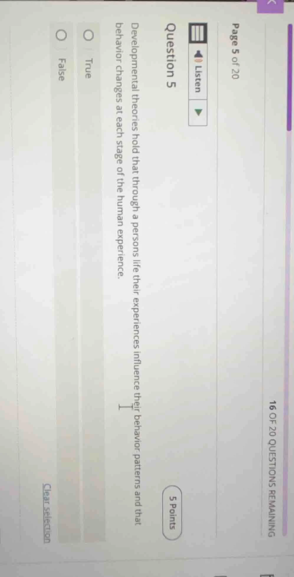 page 5 of 20 16 of 20 questions remaining question 5 5 points listen de…