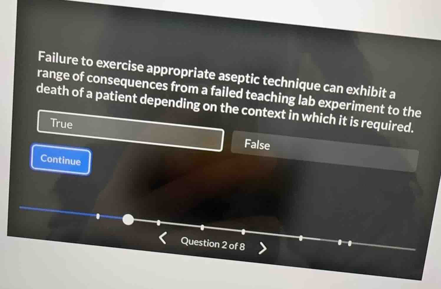 failure to exercise appropriate aseptic technique can exhibit a range o…