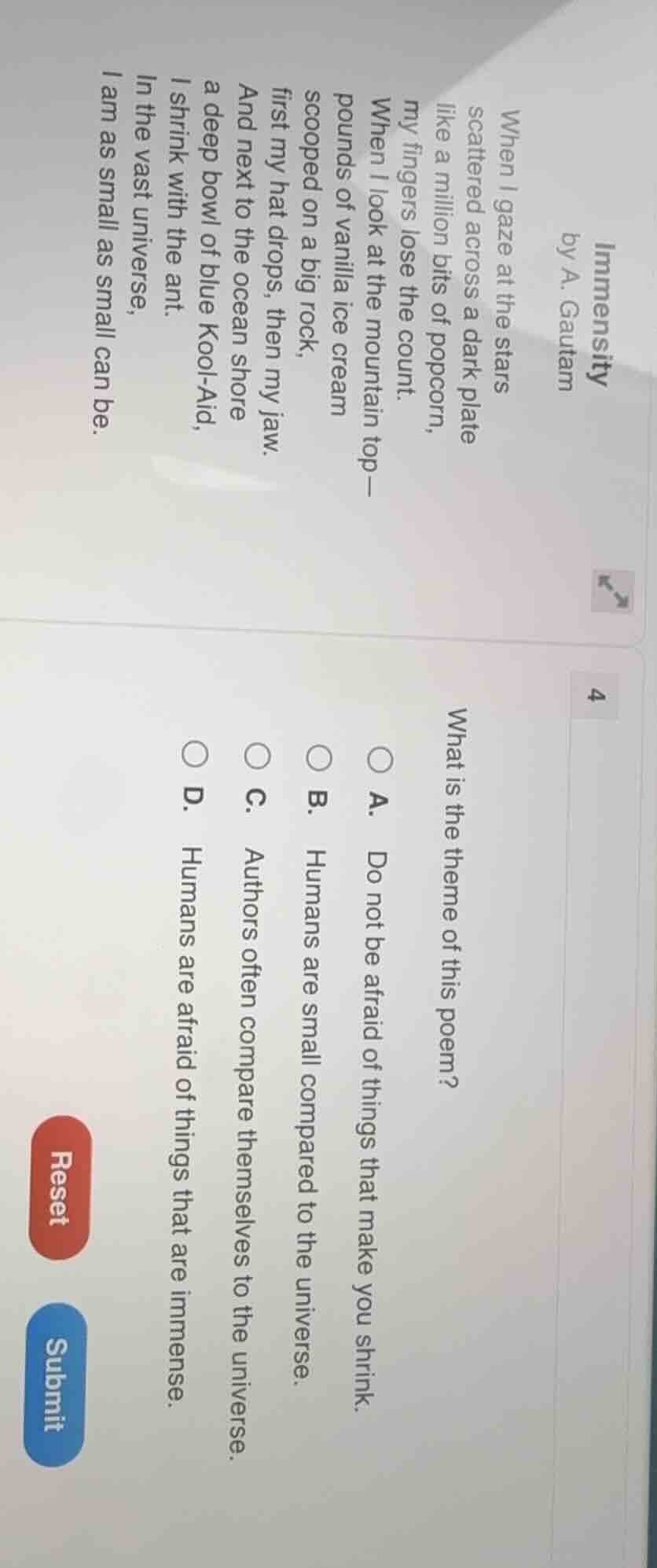 immensity by a. gautam when i gaze at the stars scattered across a dark…