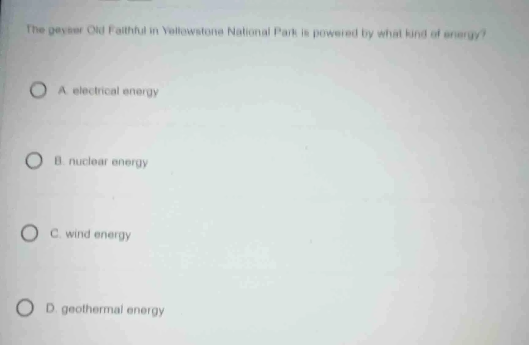 the geyser old faithful in yellowstone national park is powered by what…