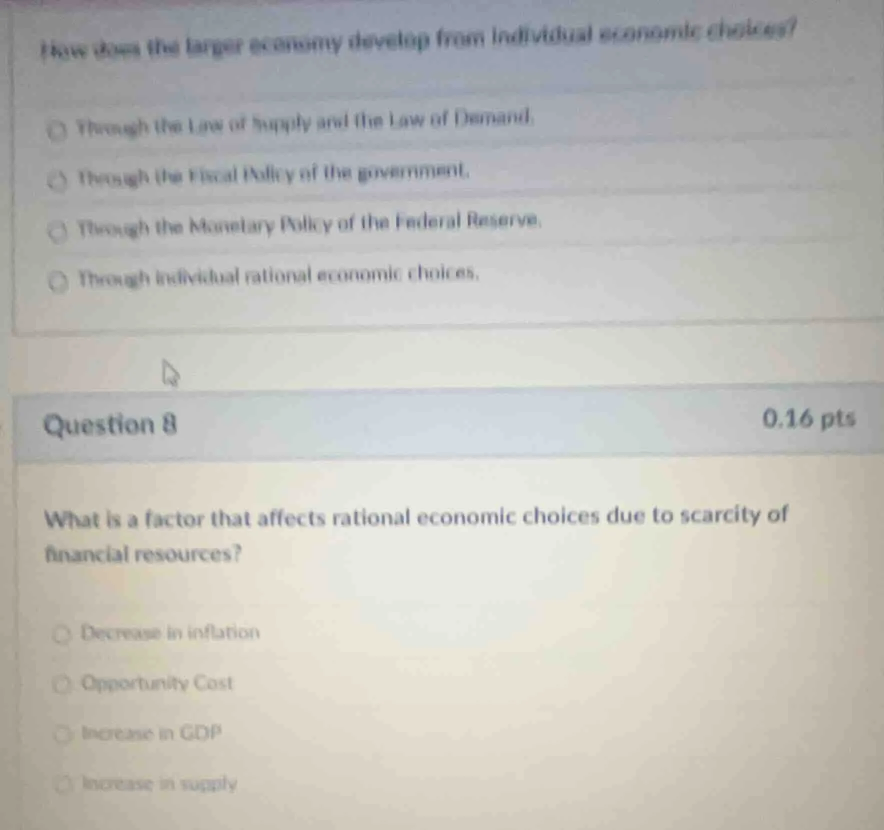 how does the larger economy develop from individual economic choices?○ …
