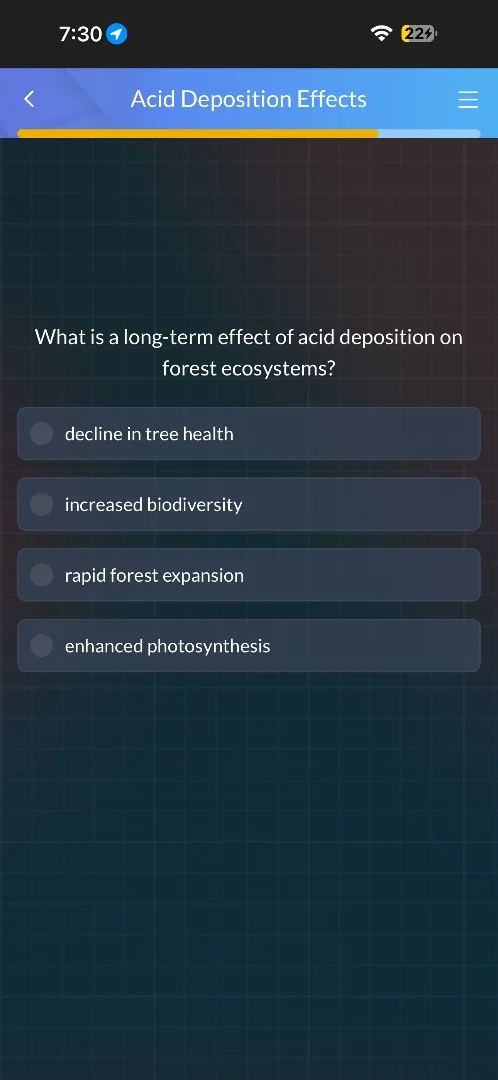 acid deposition effects what is a long-term effect of acid deposition o…