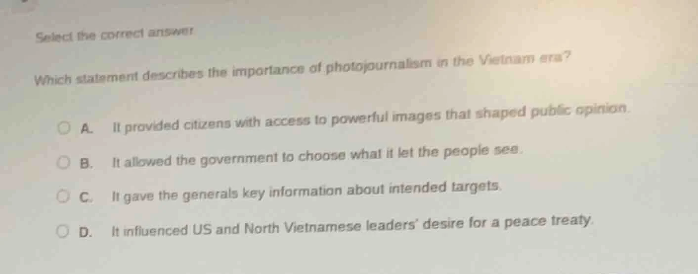 select the correct answer.which statement describes the importance of p…