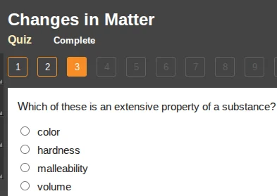 changes in matter quiz complete 1 2 3 4 5 6 7 8 9 which of these is an …