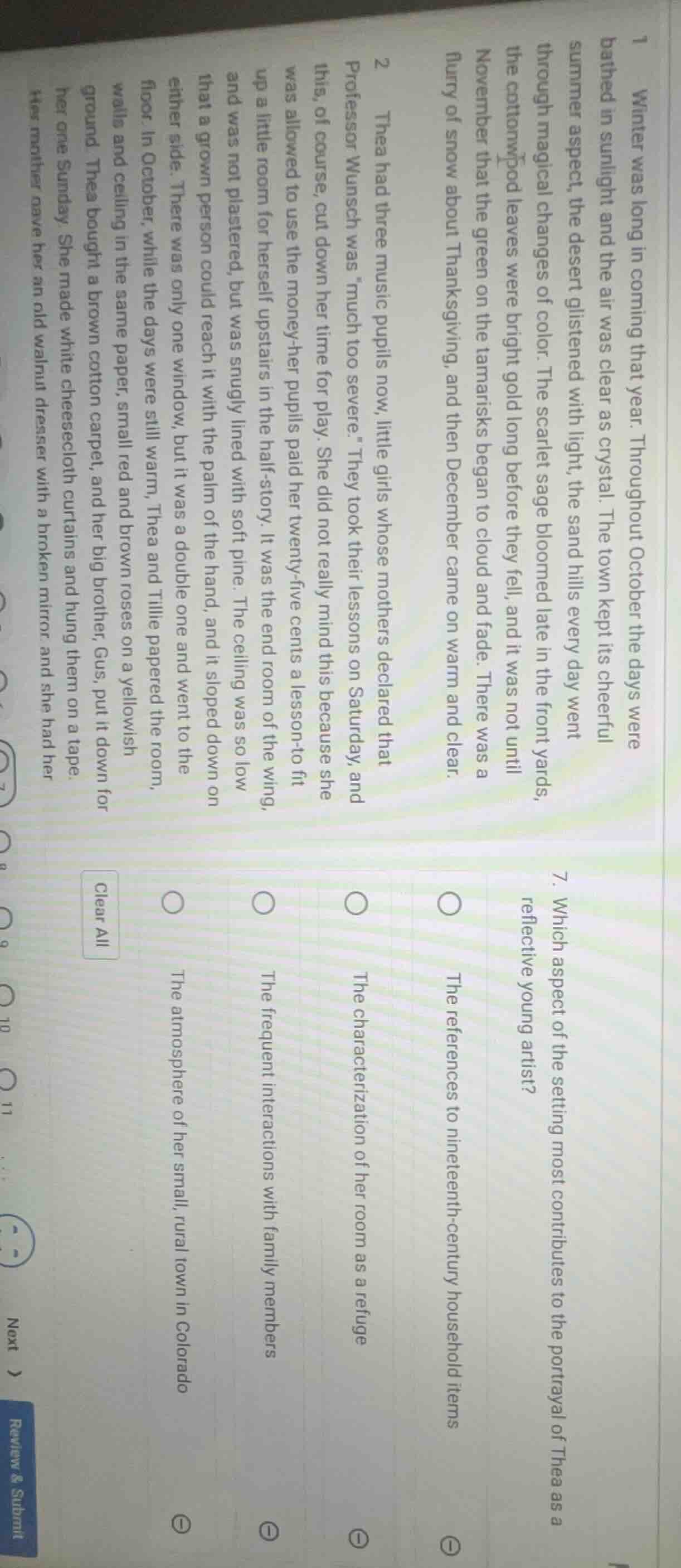 1 winter was long in coming that year. throughout october the days were…