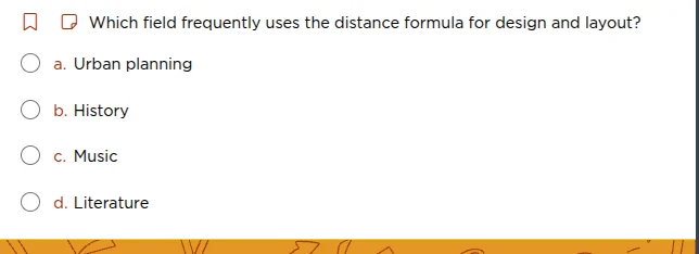 which field frequently uses the distance formula for design and layout?…