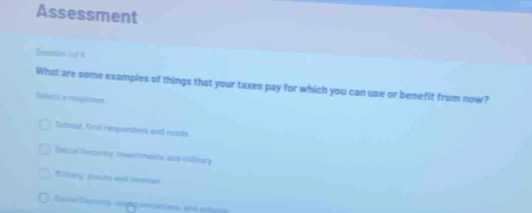 assessment question 1 of 8 what are some examples of things that your t…