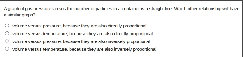 a graph of gas pressure versus the number of particles in a container i…