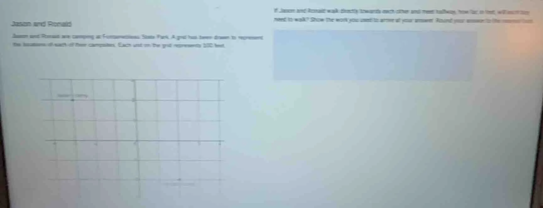 jason and ronald jason and ronald are camping at fortune island state p…