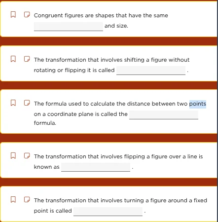 1. congruent figures are shapes that have the same ____________ and siz…