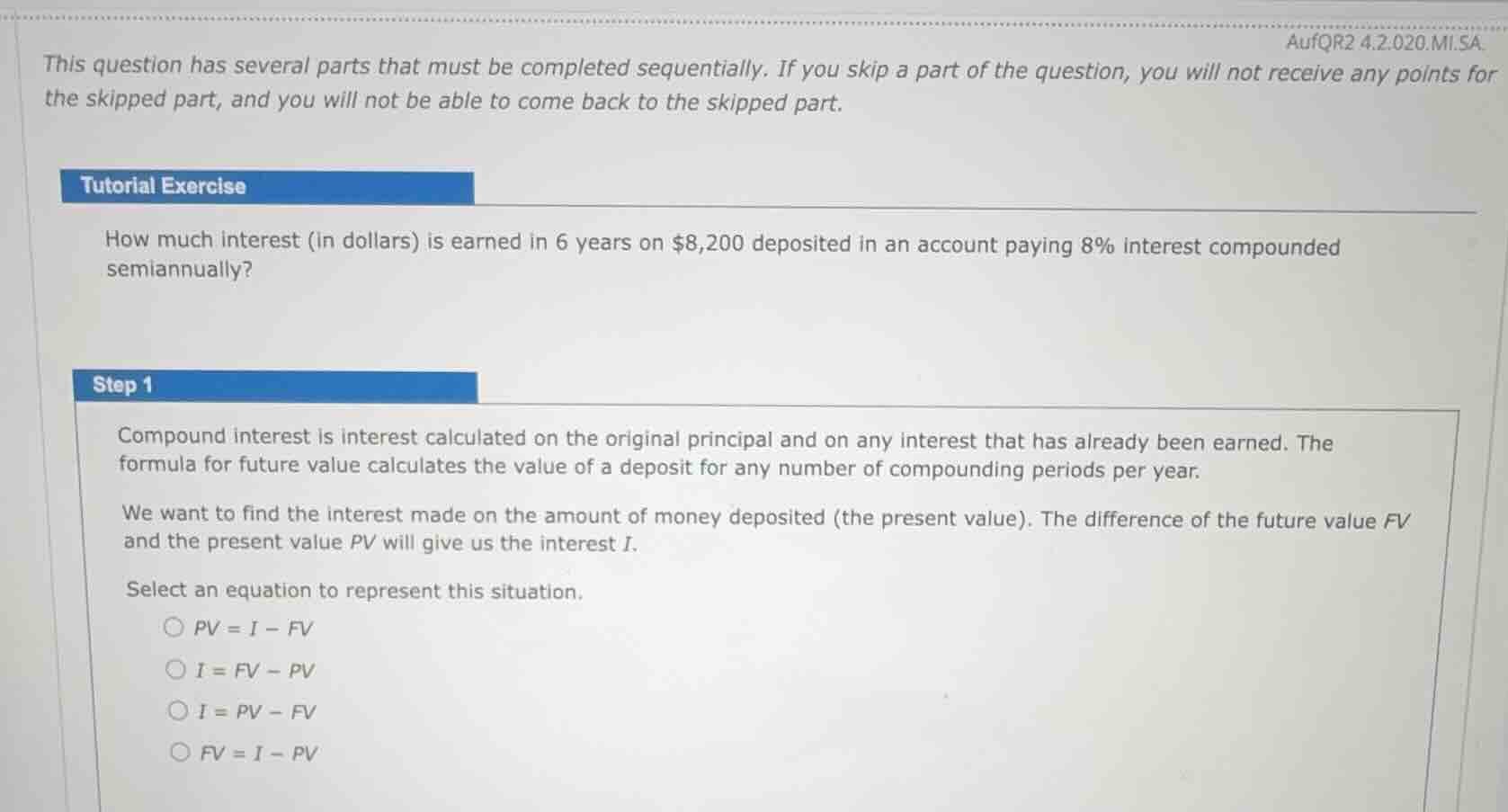 aufqr2 4.2.020.mi.sa.this question has several parts that must be compl…