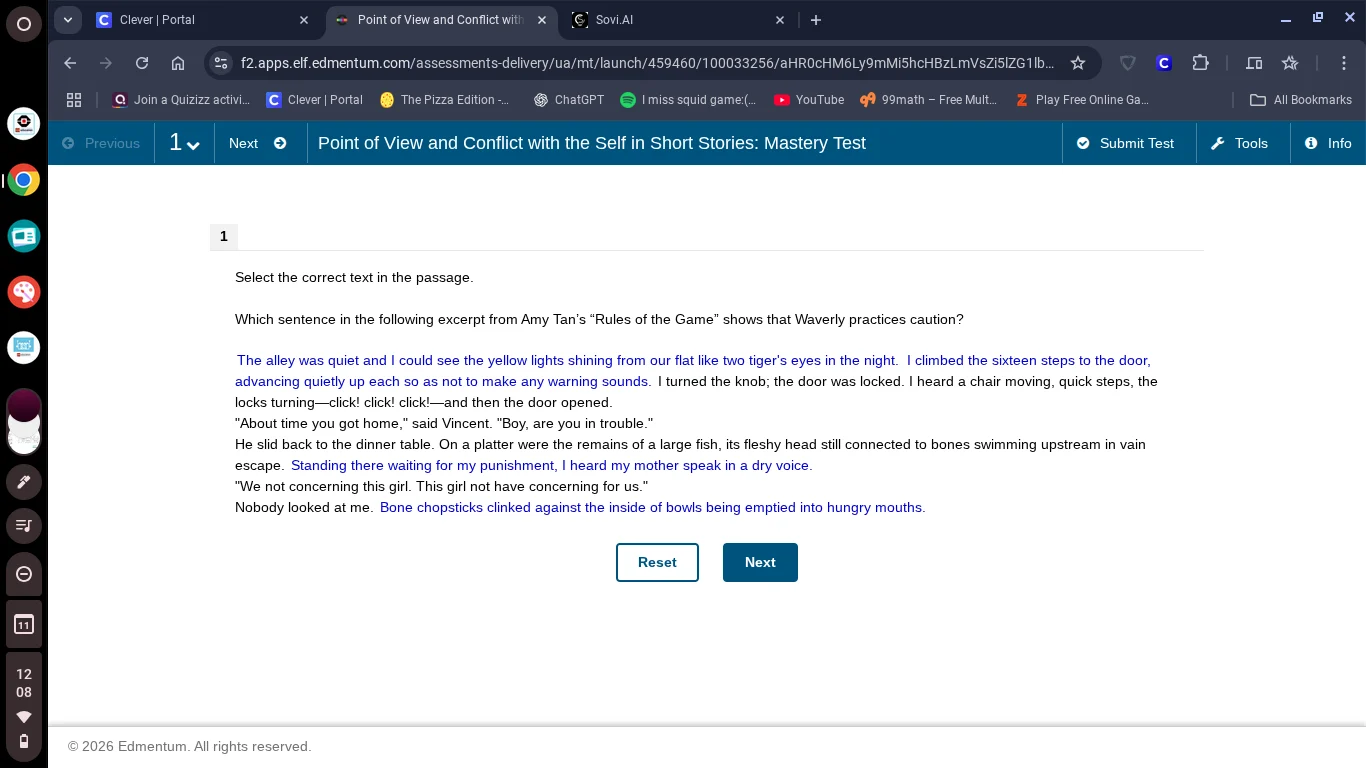 1 select the correct text in the passage. which sentence in the followi…