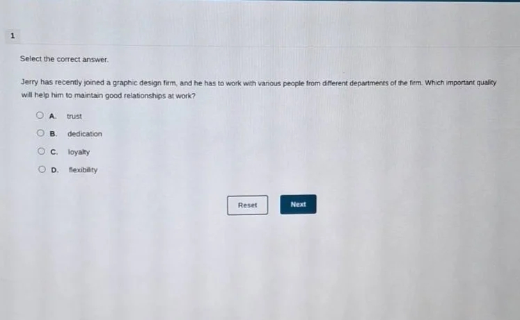 1 select the correct answer. jerry has recently joined a graphic design…