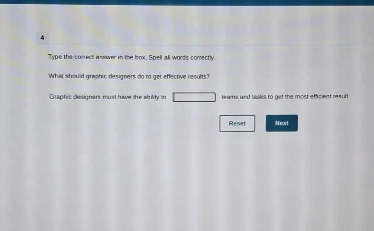 4 type the correct answer in the box. spell all words correctly. what s…
