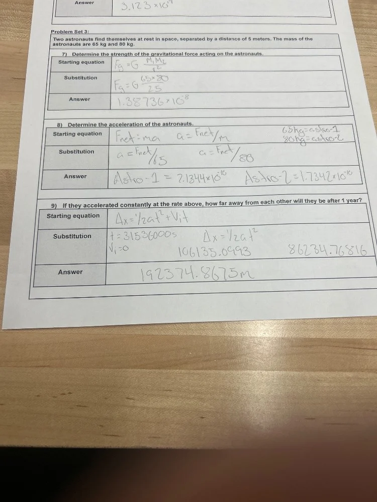 answer 3.123×10⁷ problem set 3: two astronauts find themselves at rest …