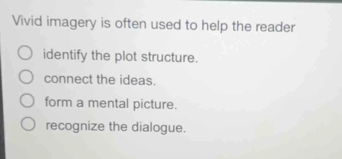 vivid imagery is often used to help the reader identify the plot struct…