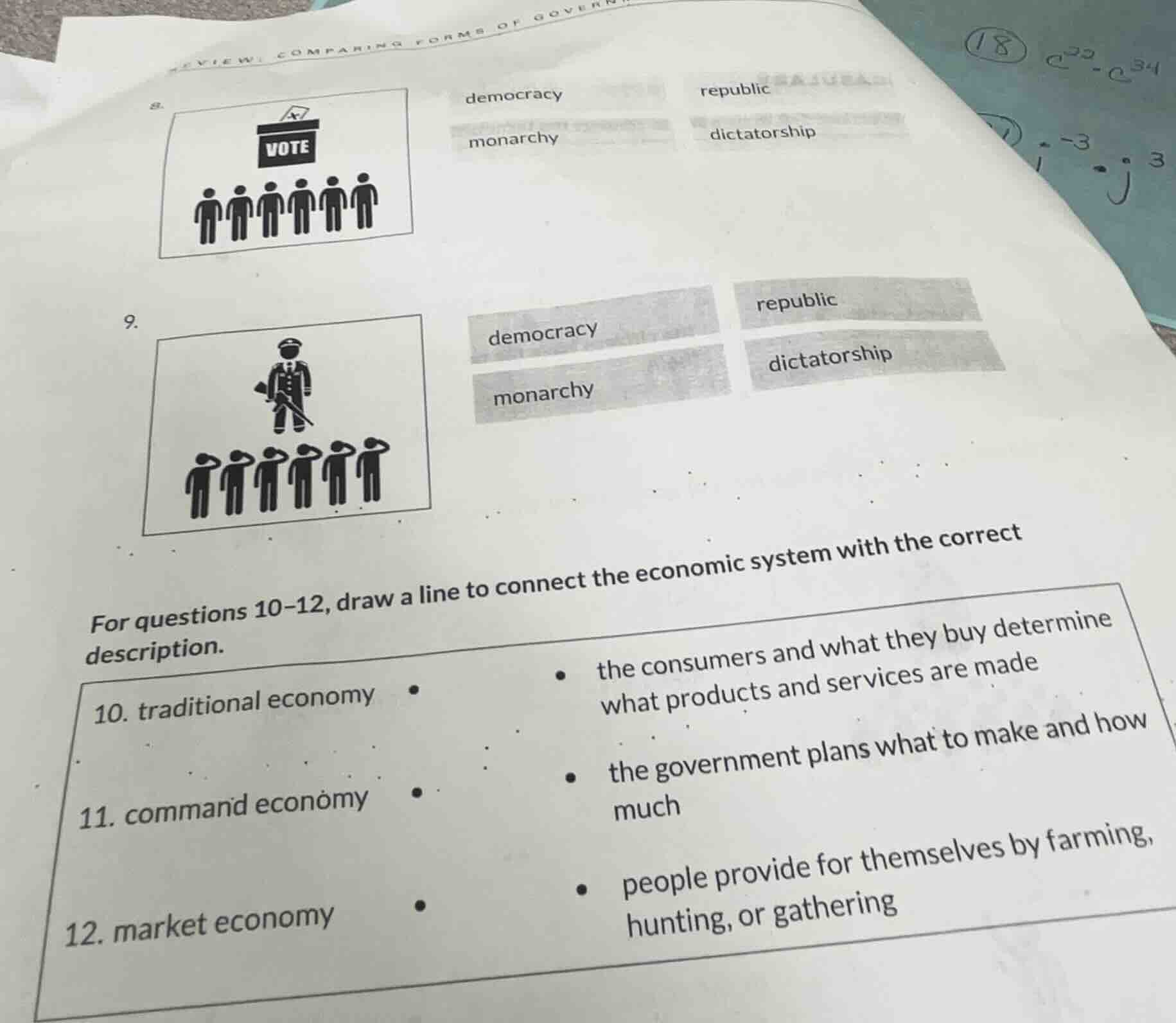 review: comparing forms of govern8.democracyrepublicmonarchydictatorshi…