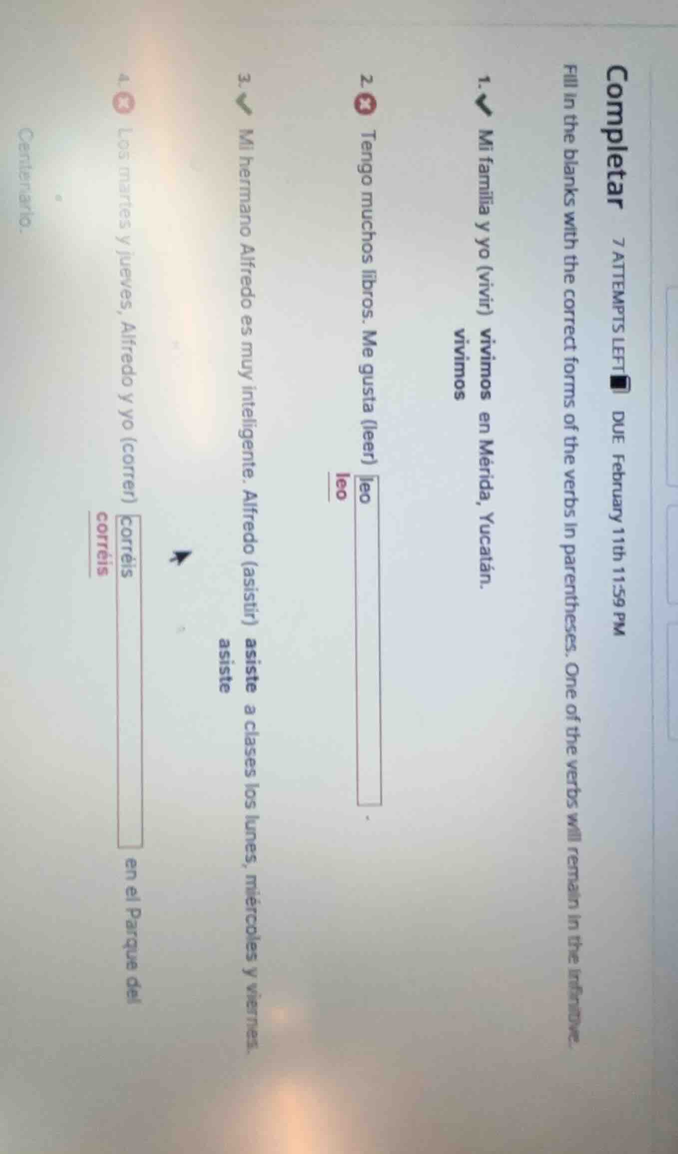 completar 7 attempts left due february 11th 11:59 pm fill in the blanks…