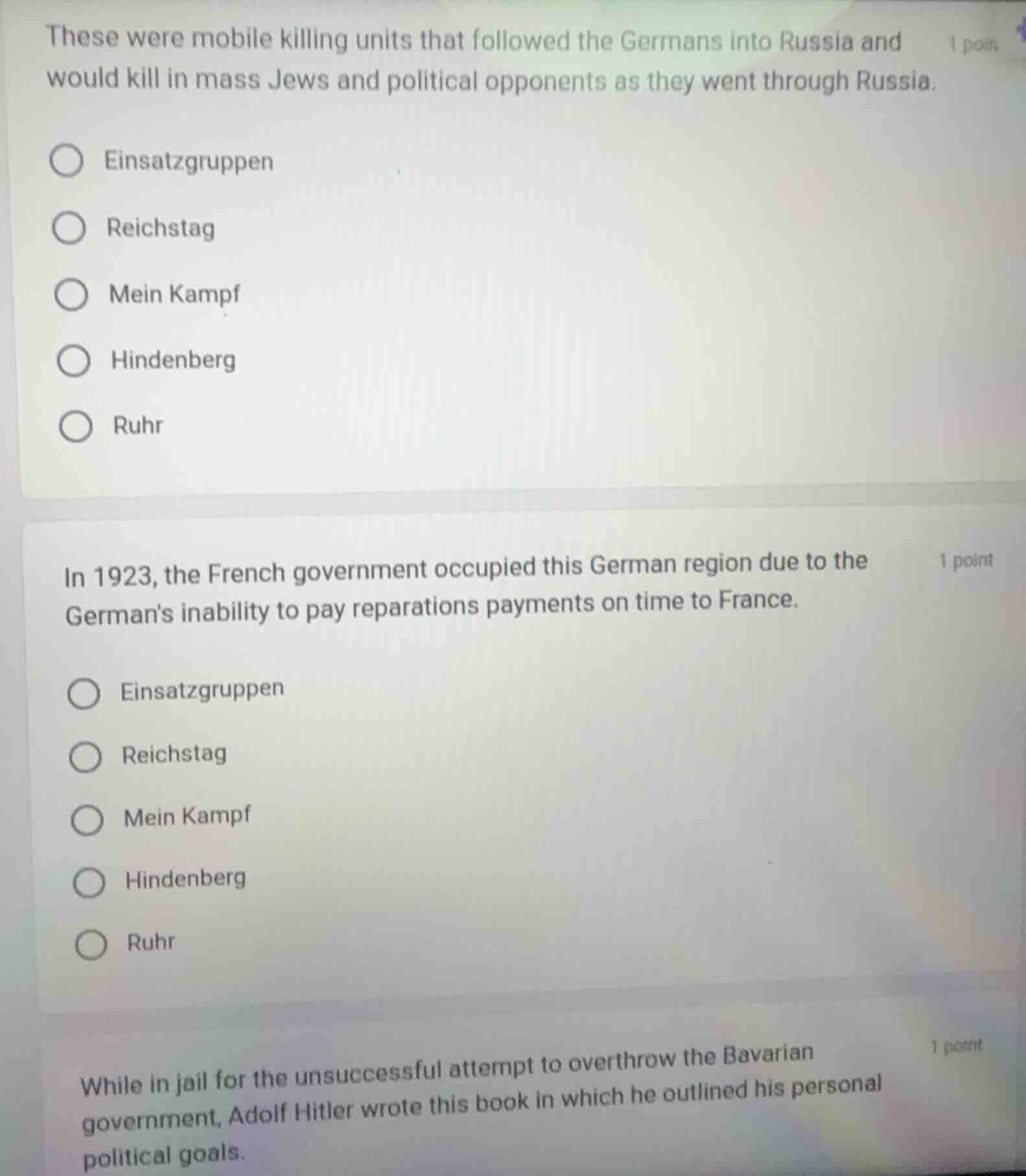 1 point these were mobile killing units that followed the germans into …