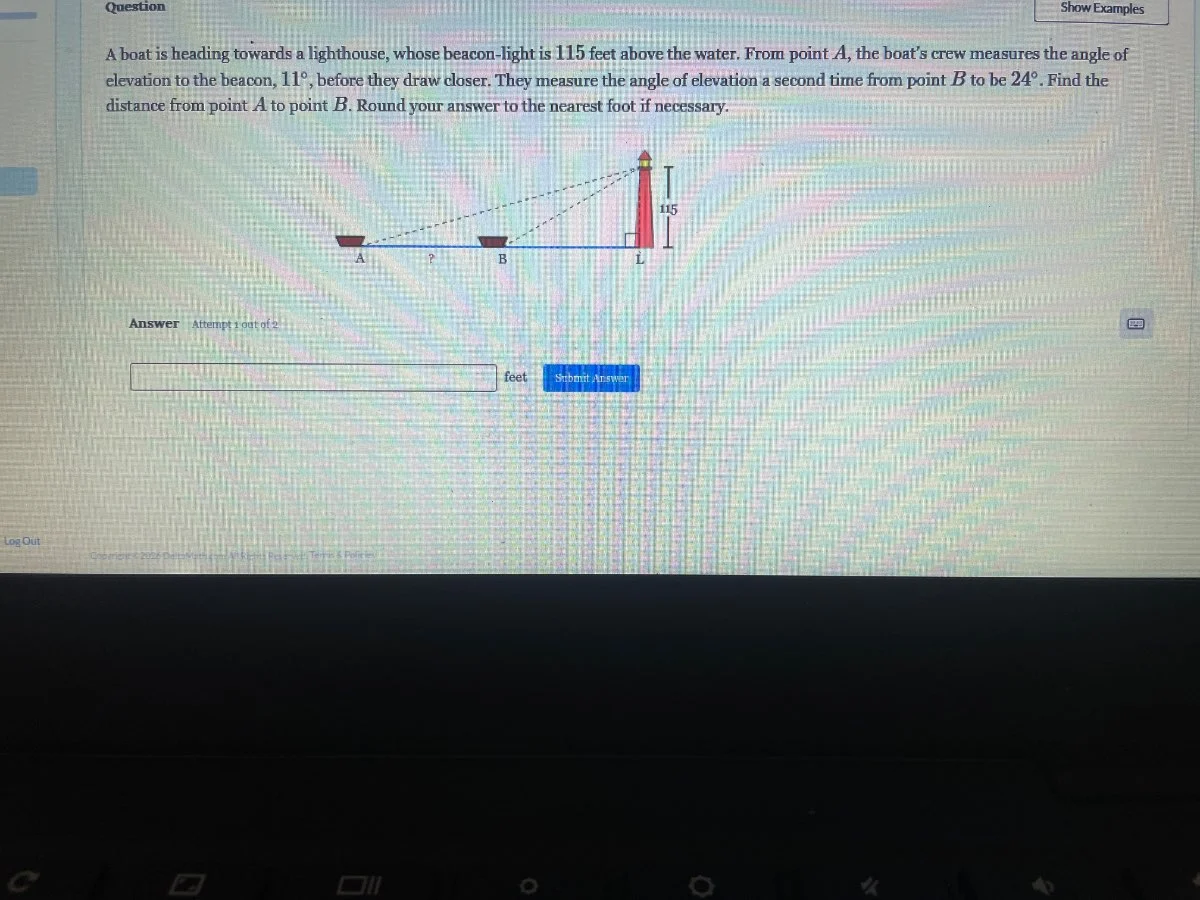 question a boat is heading towards a lighthouse, whose beacon-light is …