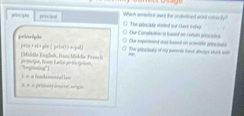 principle principal principle prin·ci·ple ˈprin(t)s-pəl middle english,…