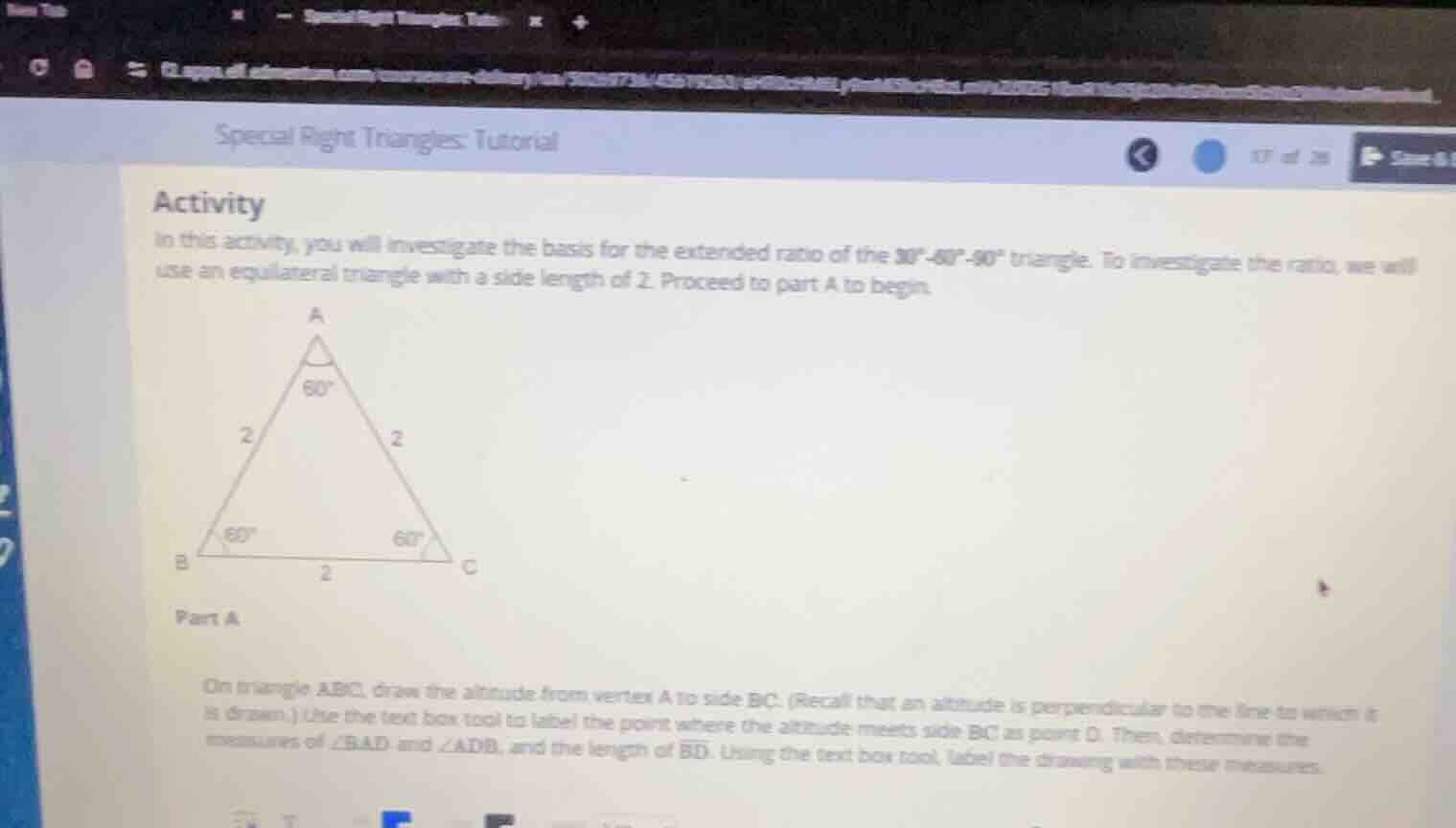 special right triangles: tutorial activity in this activity, you will i…