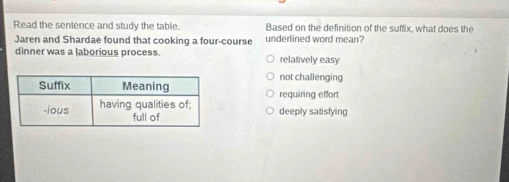 read the sentence and study the table. jaren and shardae found that coo…