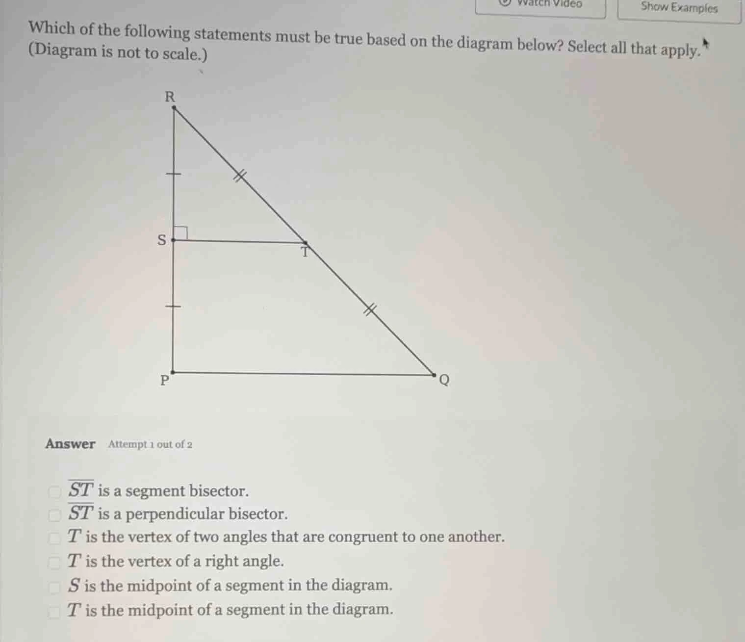 which of the following statements must be true based on the diagram bel…