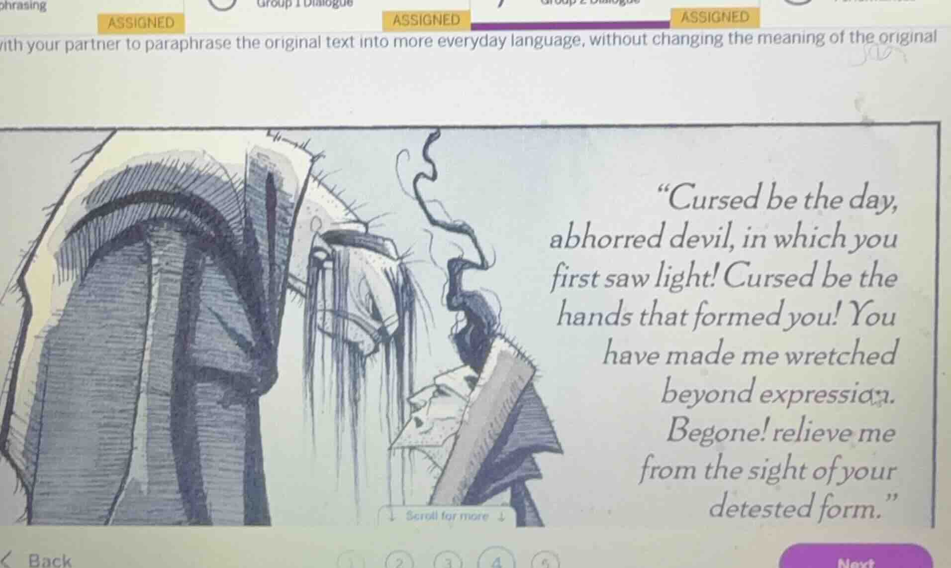 hrasing group 1 dialogue assigned assigned assigned with your partner t…