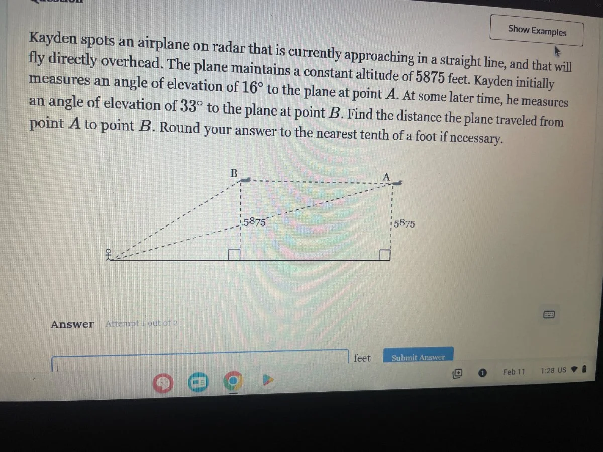kayden spots an airplane on radar that is currently approaching in a st…