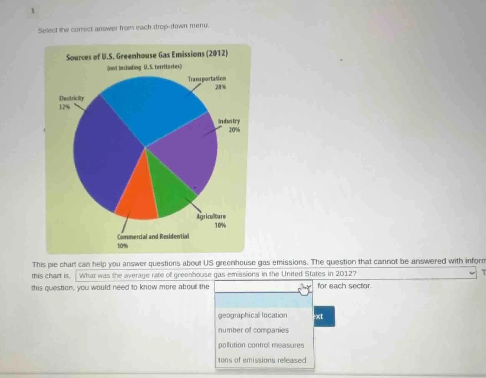 1 select the correct answer from each drop-down menu. sources of u.s. g…
