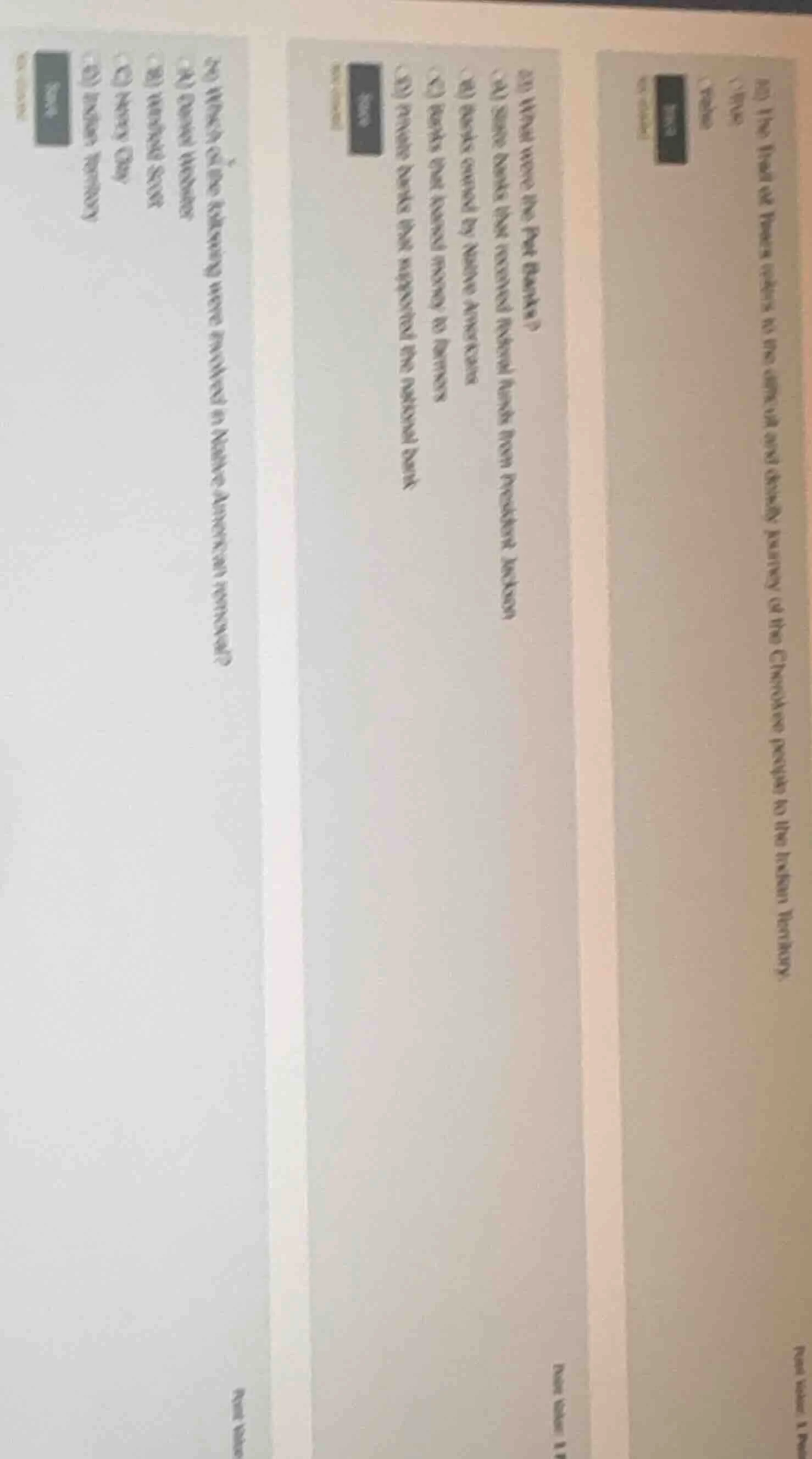 1) the trail of tears refers to the difficult and deadly journey of the…