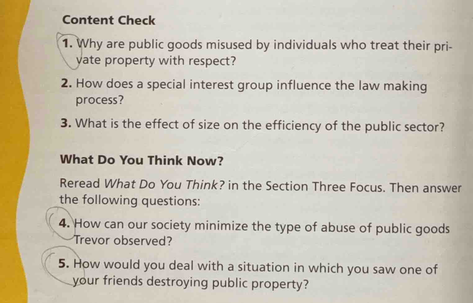 content check 1. why are public goods misused by individuals who treat …