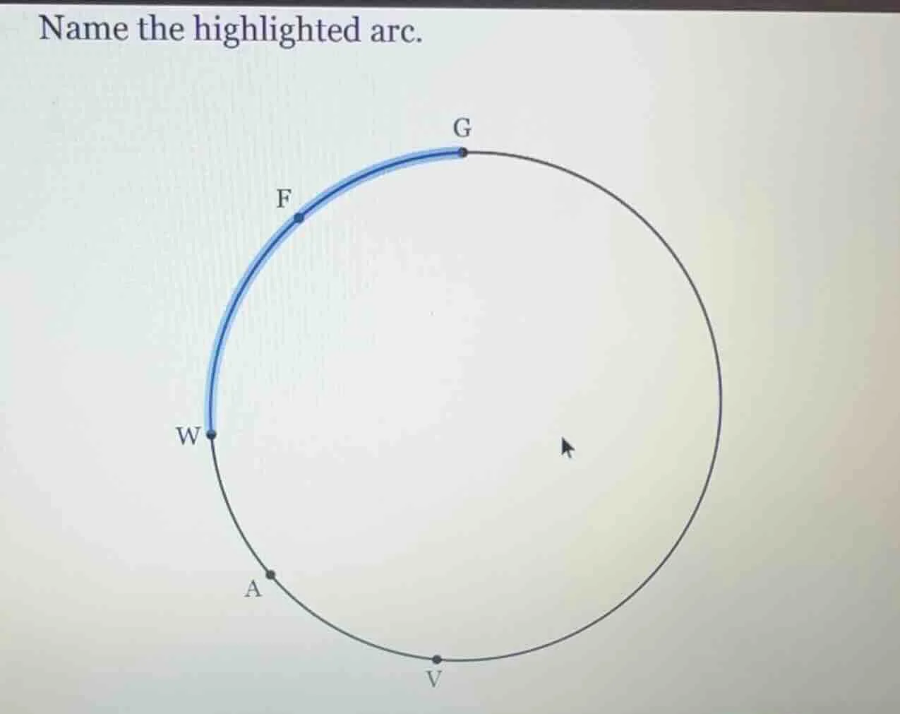 name the highlighted arc.