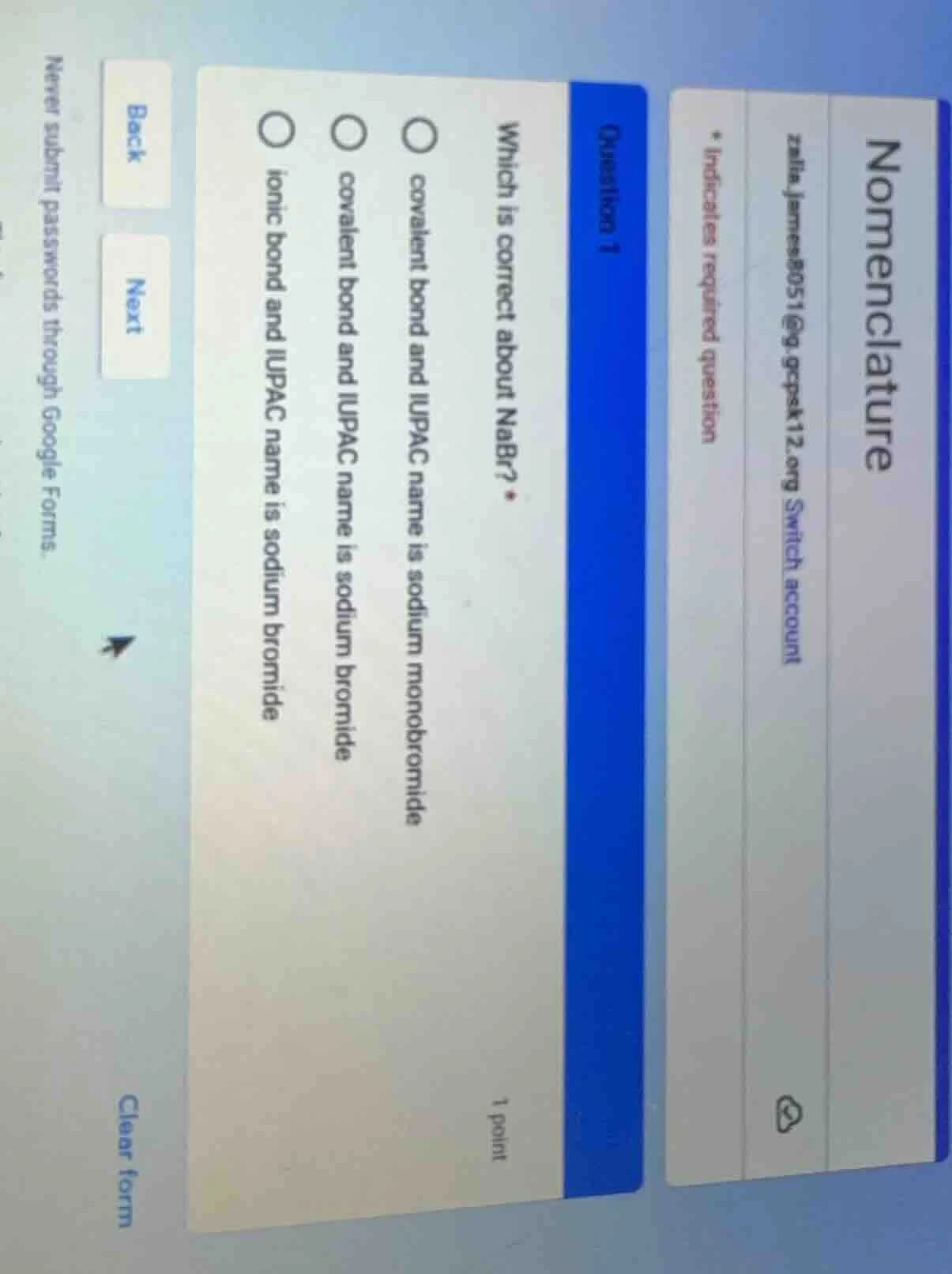 nomenclaturezalia.james8051@g.gcpsk12.org switch account* indicates req…