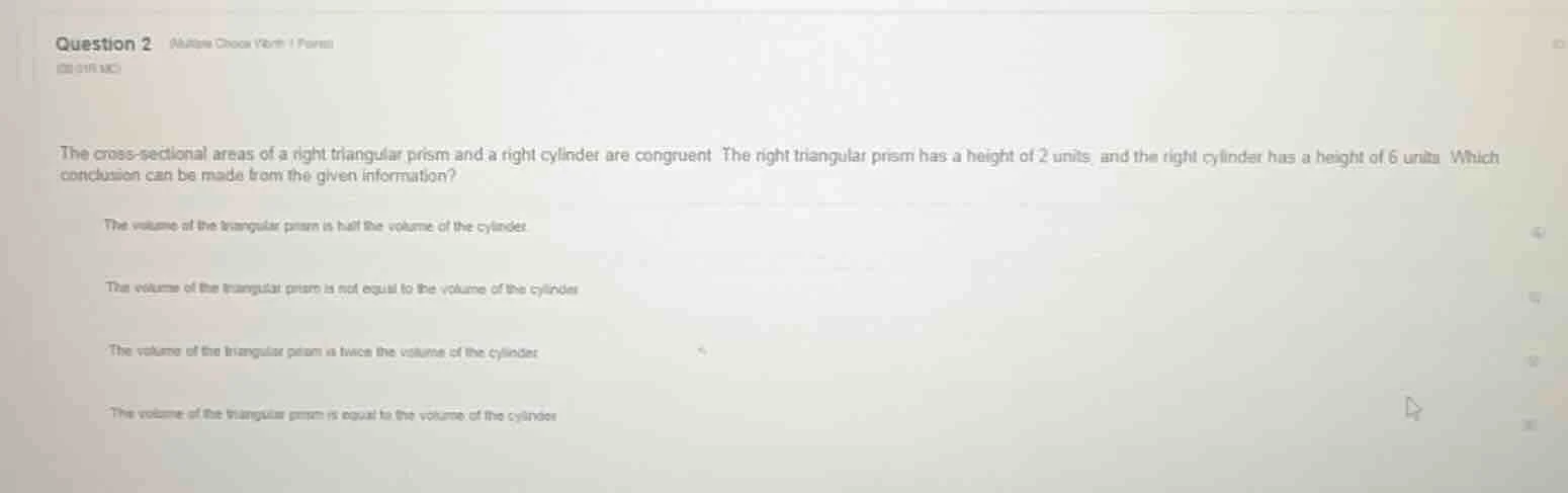 question 2 multiple choice (worth 1 point) (08.01b mc) the cross-sectio…