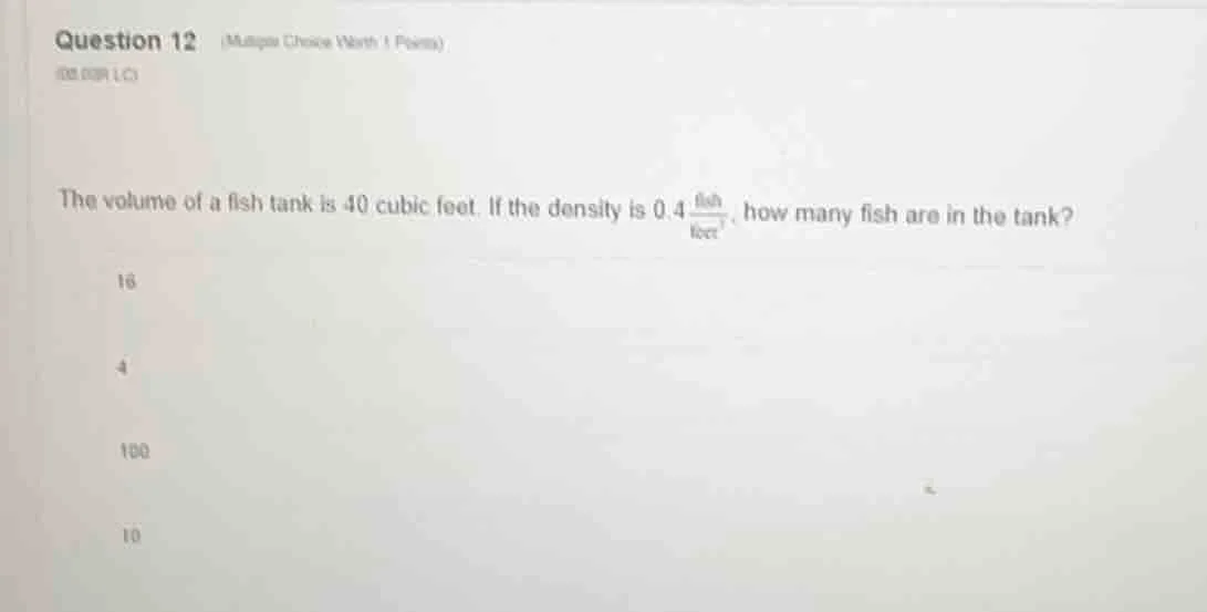 question 12 (multiple choice worth 1 points)id: b2r lc)the volume of a …
