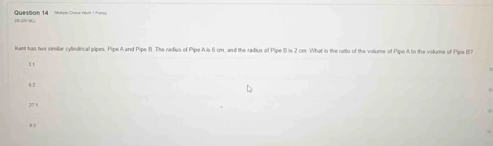 question 14 (multiple choice worth 1 point) (06.02r mc) kent has two si…