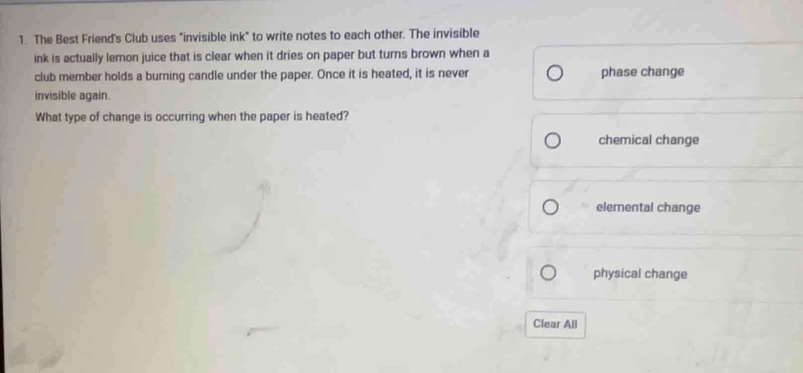 1. the best friends club uses \invisible ink\ to write notes to each ot…