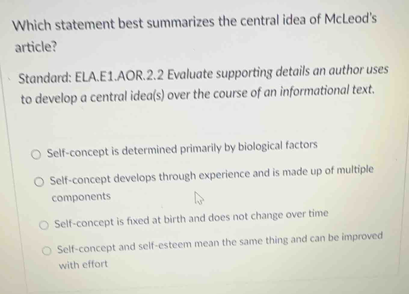 which statement best summarizes the central idea of mcleods article? st…