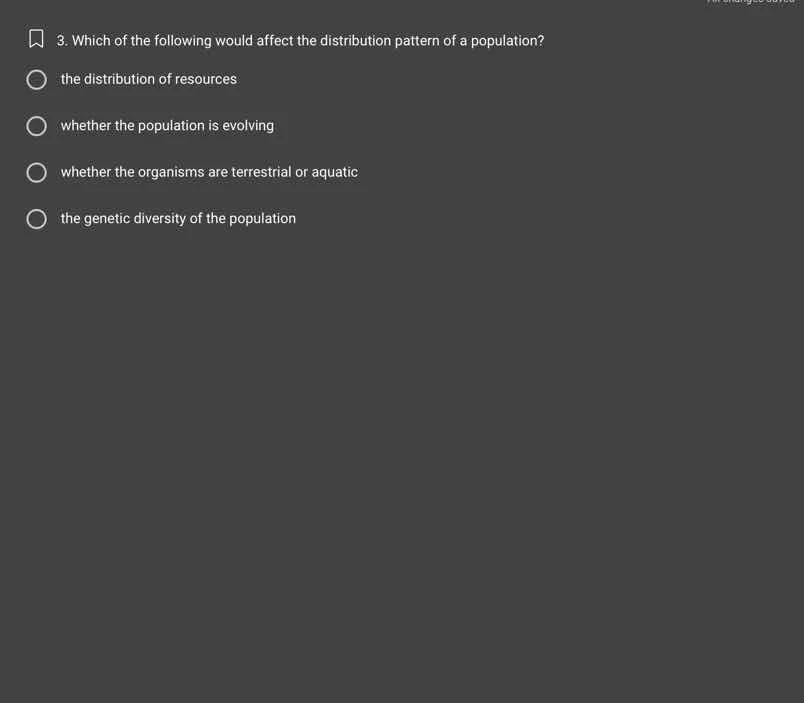 3. which of the following would affect the distribution pattern of a po…