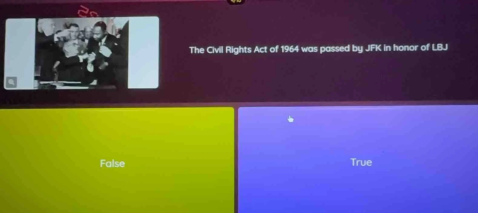 the civil rights act of 1964 was passed by jfk in honor of lbj false tr…
