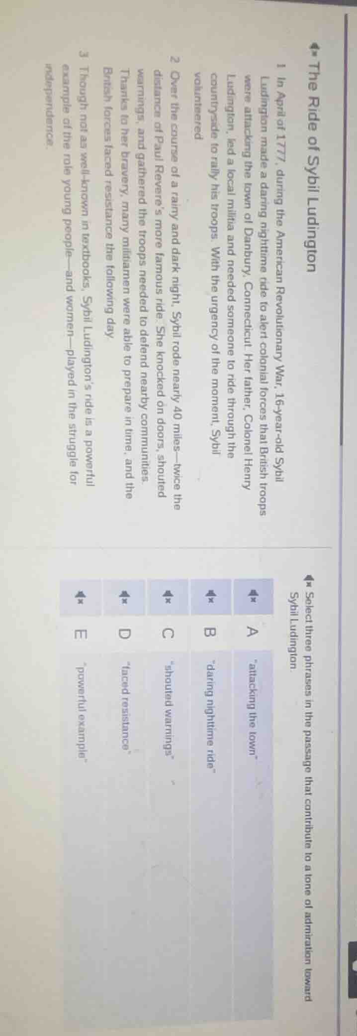 the ride of sybil ludington 1 in april of 1777, during the american rev…