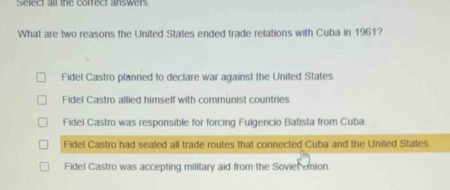 select all the correct answers. what are two reasons the united states …