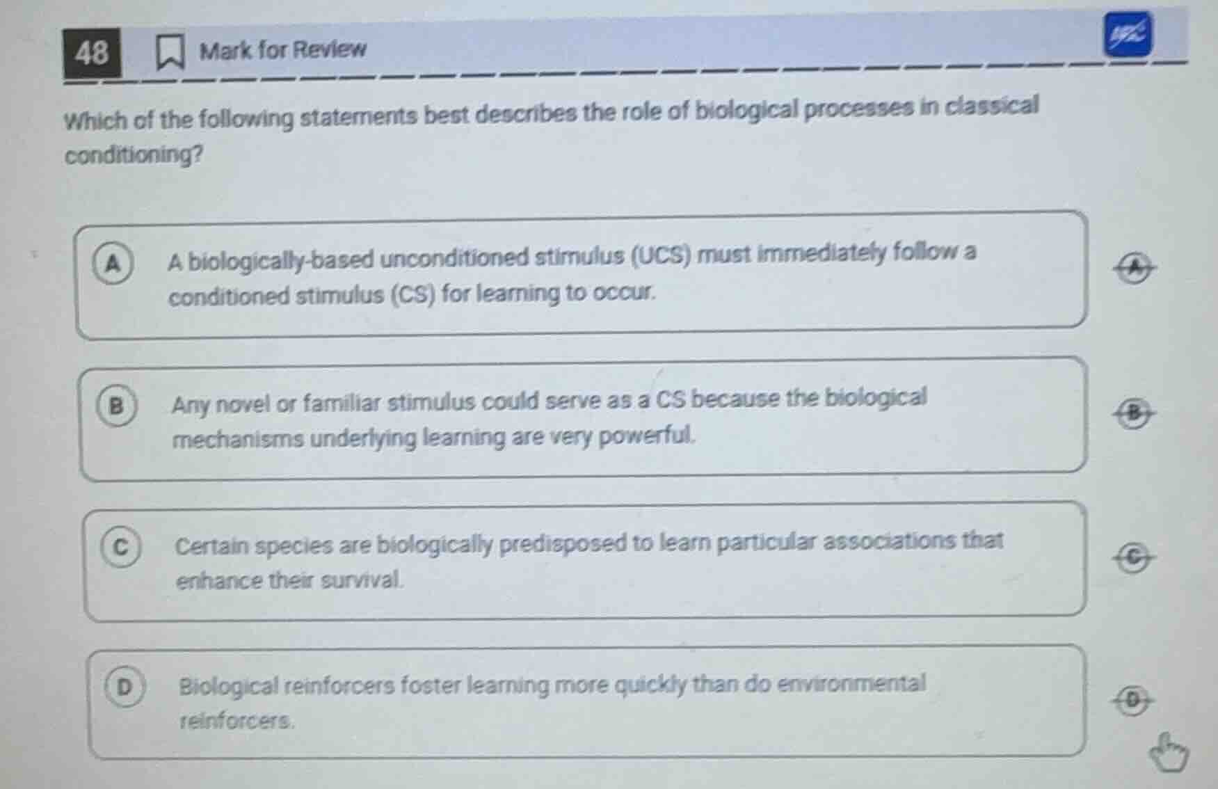 48 mark for review which of the following statements best describes the…