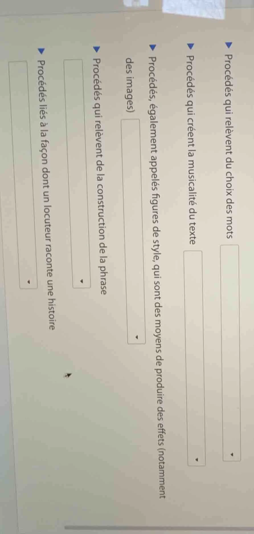 ▶ procédés qui relèvent du choix des mots▶ procédés qui créent la music…