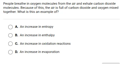 people breathe in oxygen molecules from the air and exhale carbon dioxi…