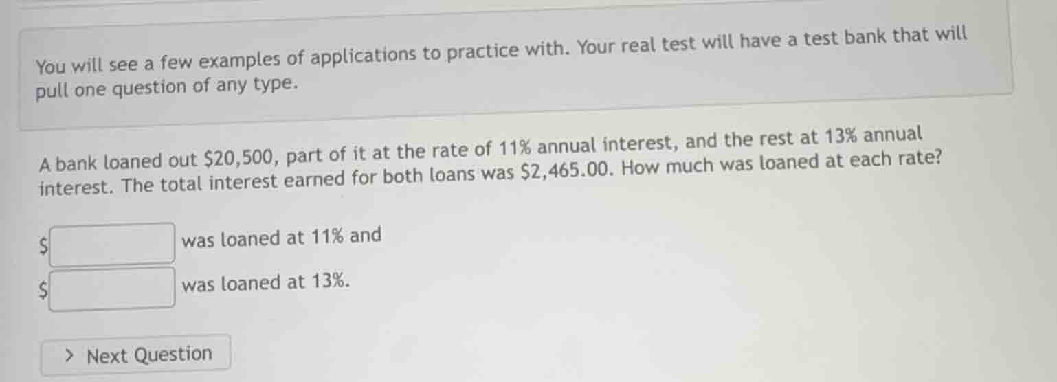 you will see a few examples of applications to practice with. your real…