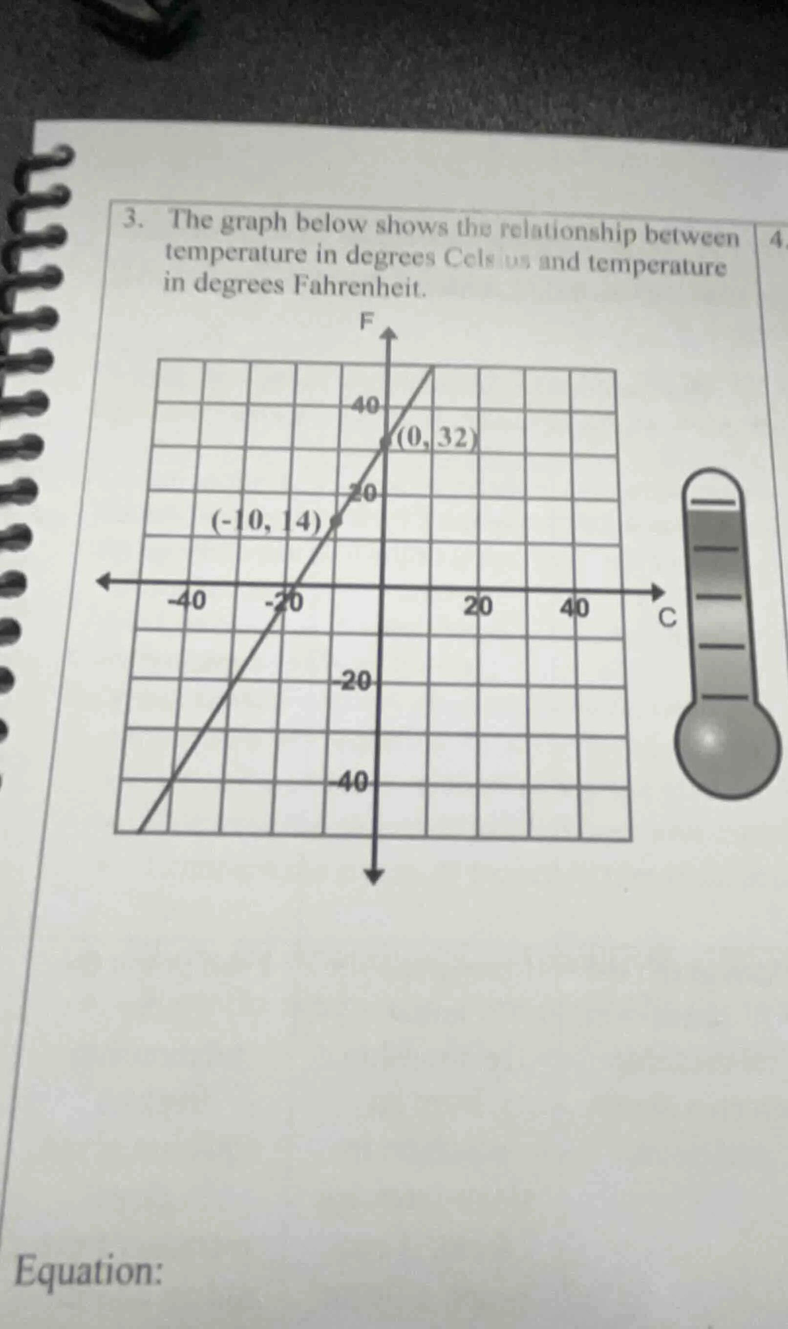 3. the graph below shows the relationship between temperature in degree…