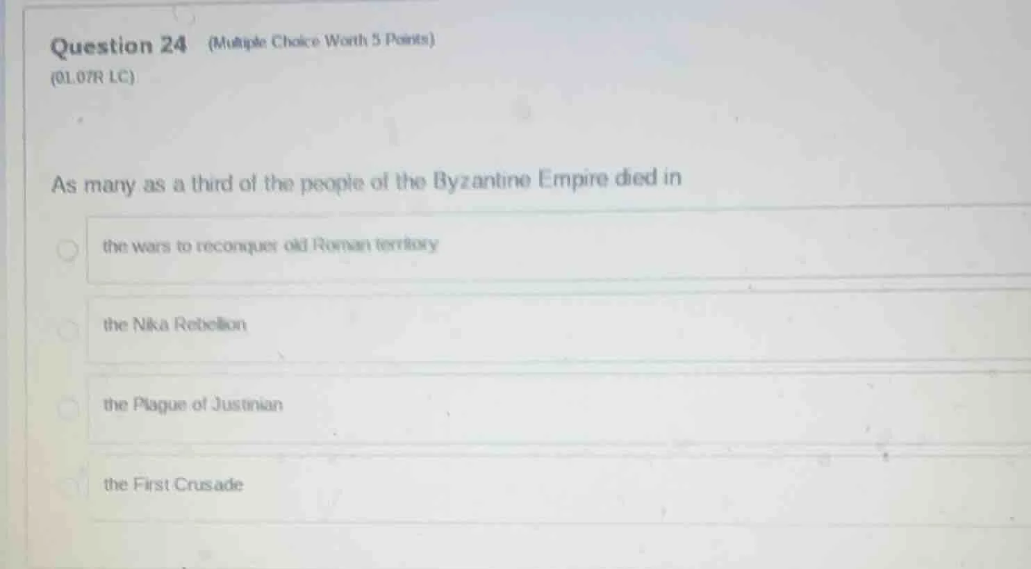 question 24 (multiple choice worth 5 points)(01.07r lc)as many as a thi…